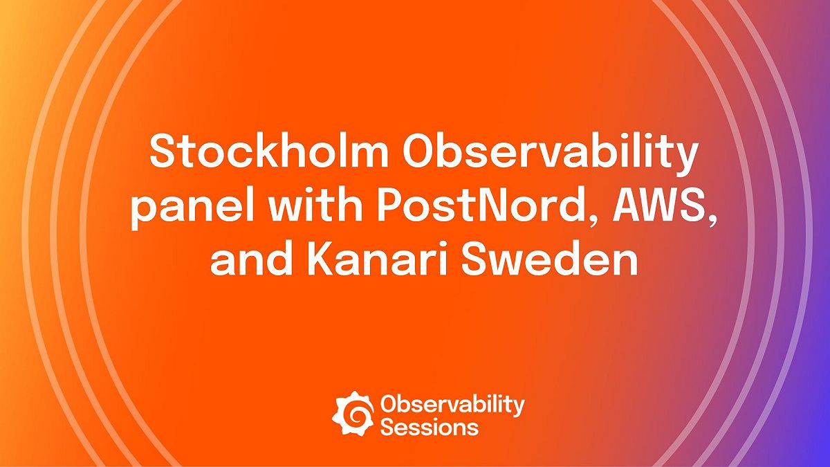 Observability journeys panel with PostNord, AWS, and Kanari