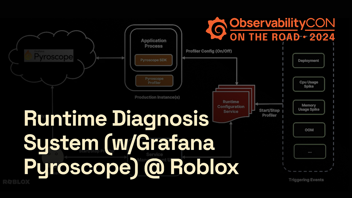 ObservabilityCON on the Road: Scaling Roblox's Runtime Diagnosis System with Grafana Pyroscope